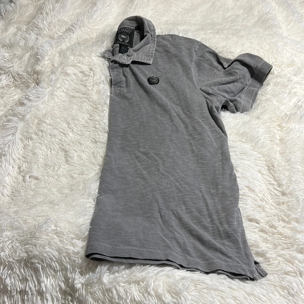 Buffalo David Bitton gray cotton polo shirt Size XXL - Picture 9 of 12